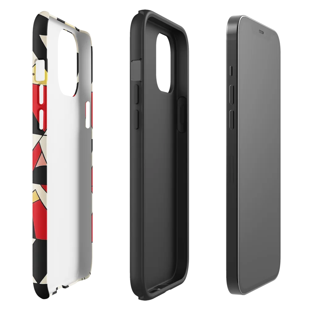 Dynamic Geometric Harmony | Phone Case |  12 Pro Max | Tough Case | Glossy
