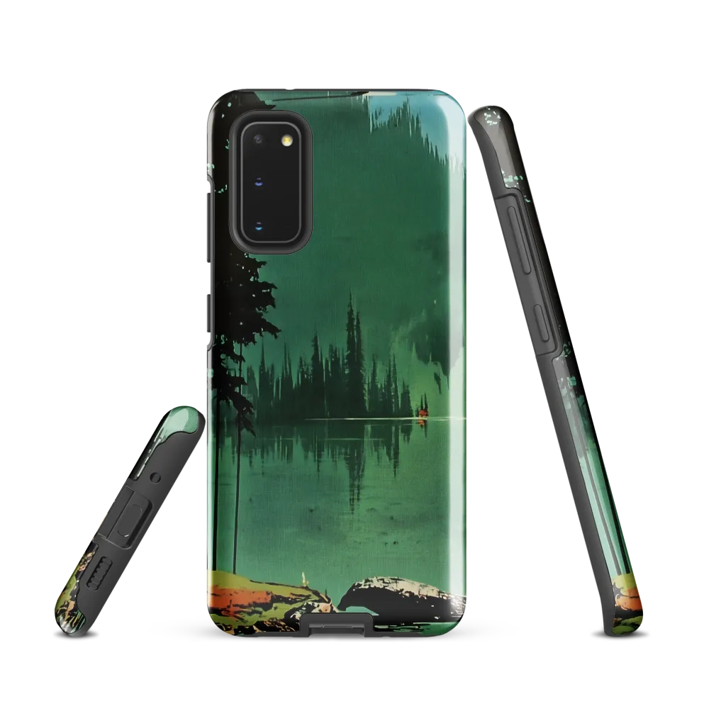 Serenity Reflected: A Tranquil Lake Scene