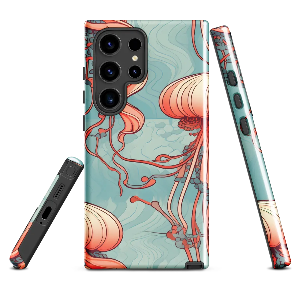 Ethereal Dance of Jellyfish | Phone Case |  S24 Ultra | Tough Case | Glossy