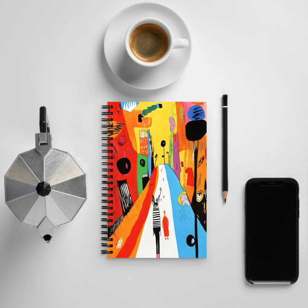 Vibrant Urban Journey | Spiral Notebook