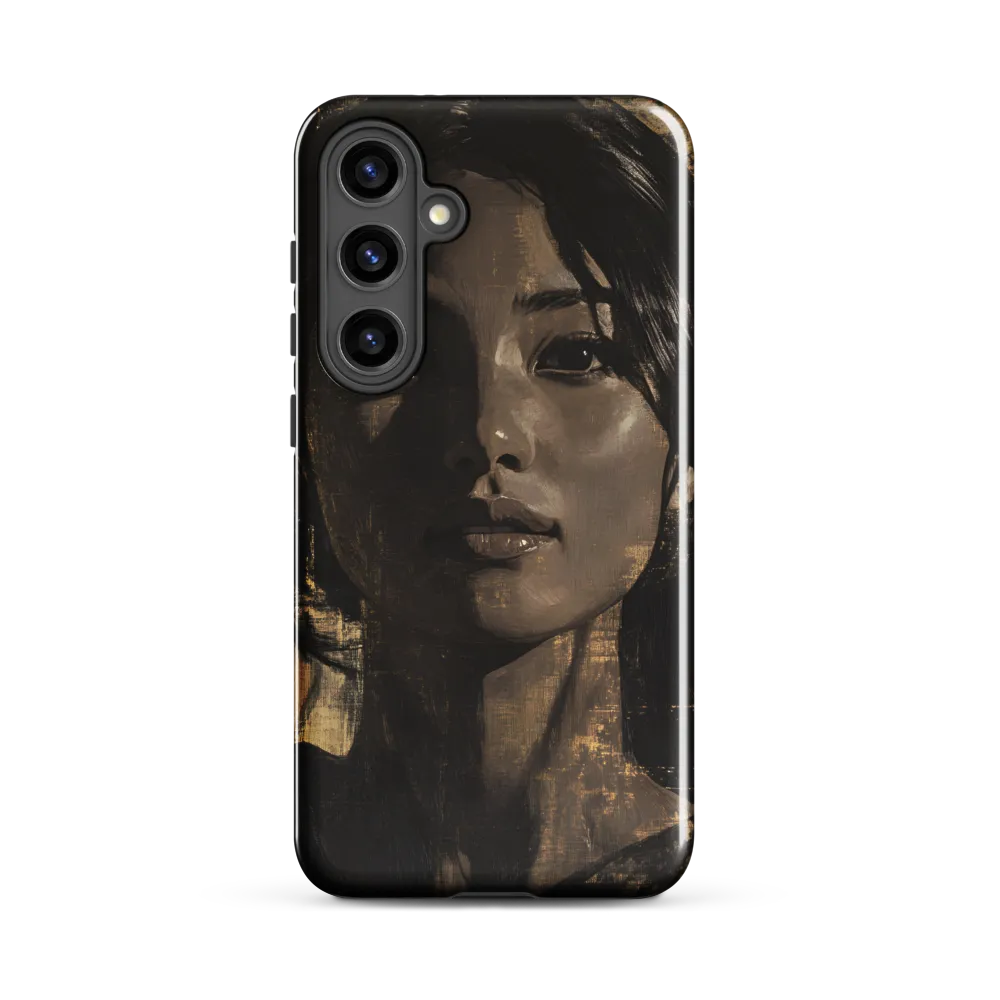 Golden Gaze: A Contemporary Portrait