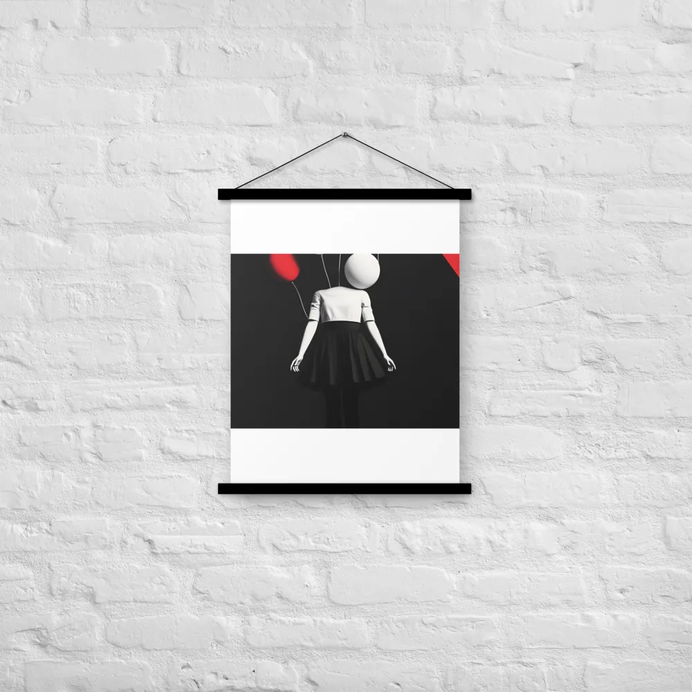 Suspended in Mystery | Poster With Black Wood Hanger | 18″×24″