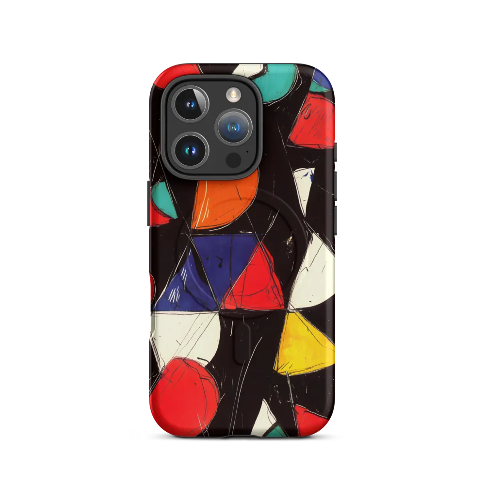 Vibrant Geometric Symphony | Phone Case |  16 Pro | MagSafe® Tough Case | Matte