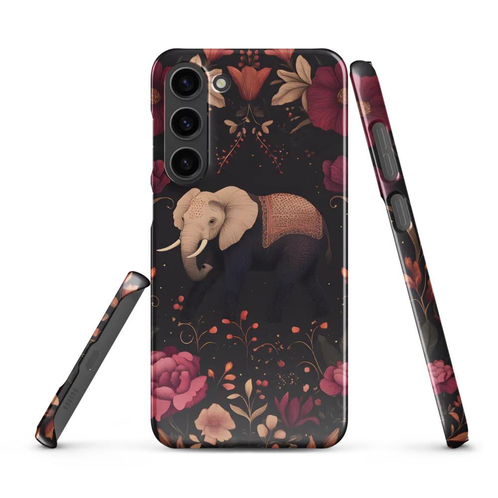 Whispers of the Wild: Elephants and Blooms