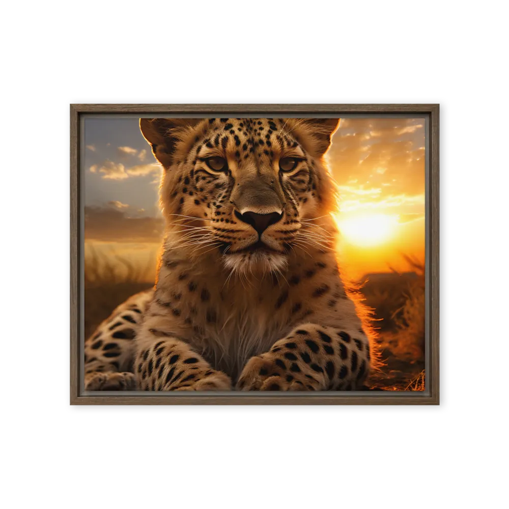 Regal Presence: The Leopard at Sunset