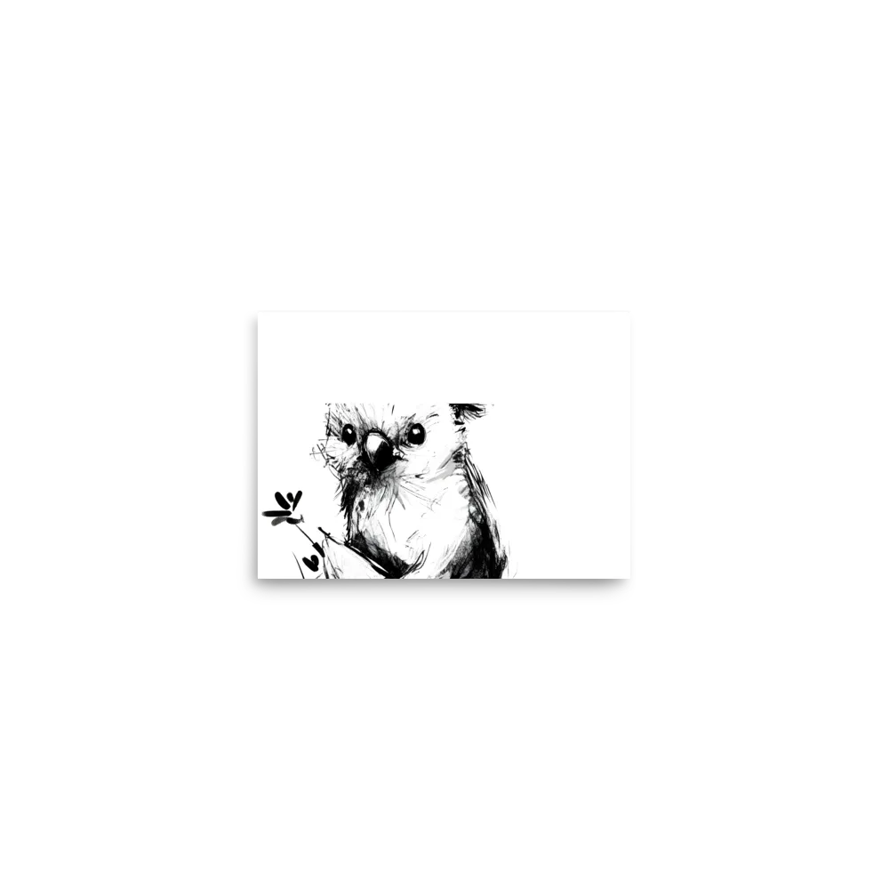 Whimsical Koala in Ink | Poster | 5″×7″