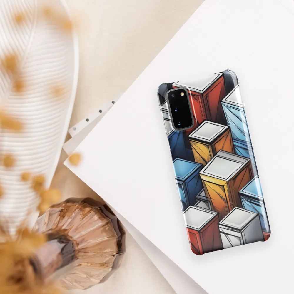 Geometry of Colorful Containers | Phone Case |  S20 | Snap Case | Glossy