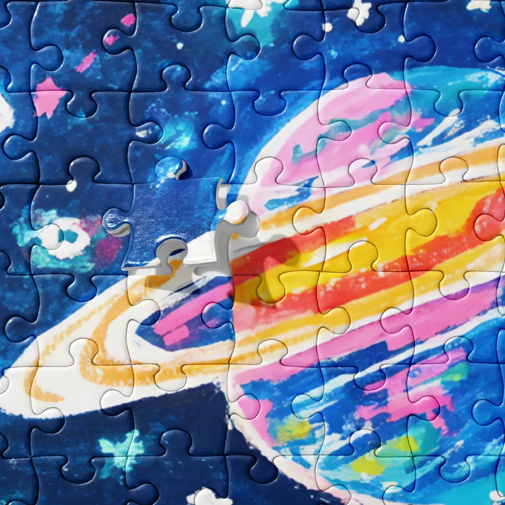 Whimsical Cosmic Landscape | Jigsaw Puzzle | 252 pieces