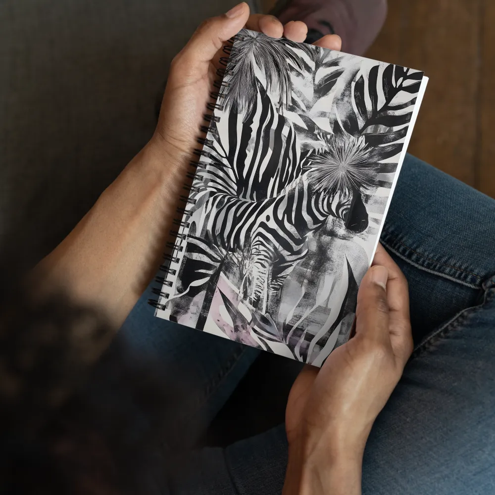 Zebra in the Jungle of Illusions | Spiral Notebook