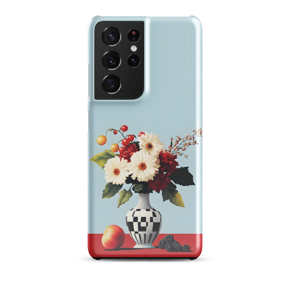 Floral Symphony: A Modern Still Life | Phone Case |  S21 Ultra | Snap Case | Glossy