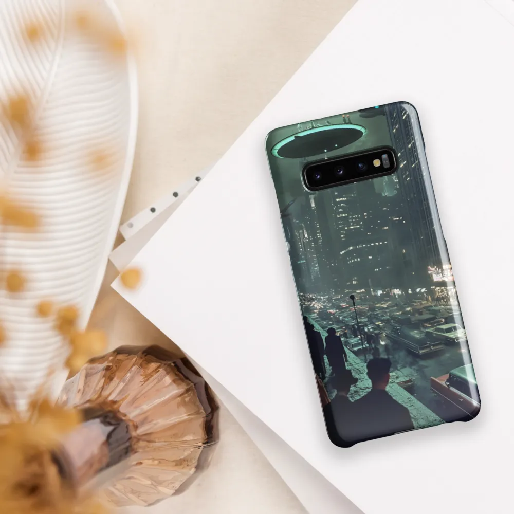 Mysterious Encounters in a Neon City | Phone Case |  S10 Plus | Snap Case | Glossy