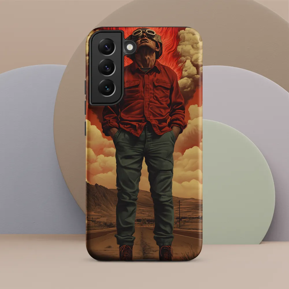 Defiant Spirit in a Surreal Landscape