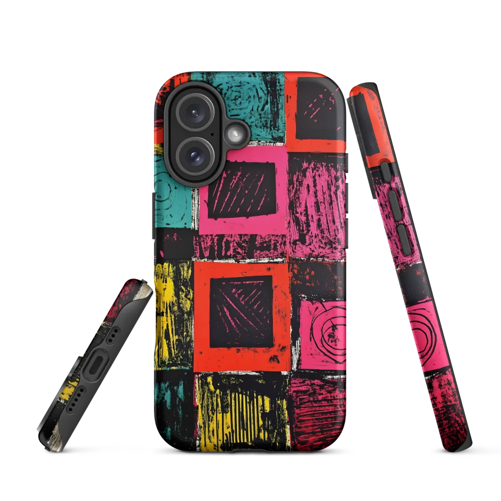 Dynamic Expressions in Geometric Patterns | Phone Case