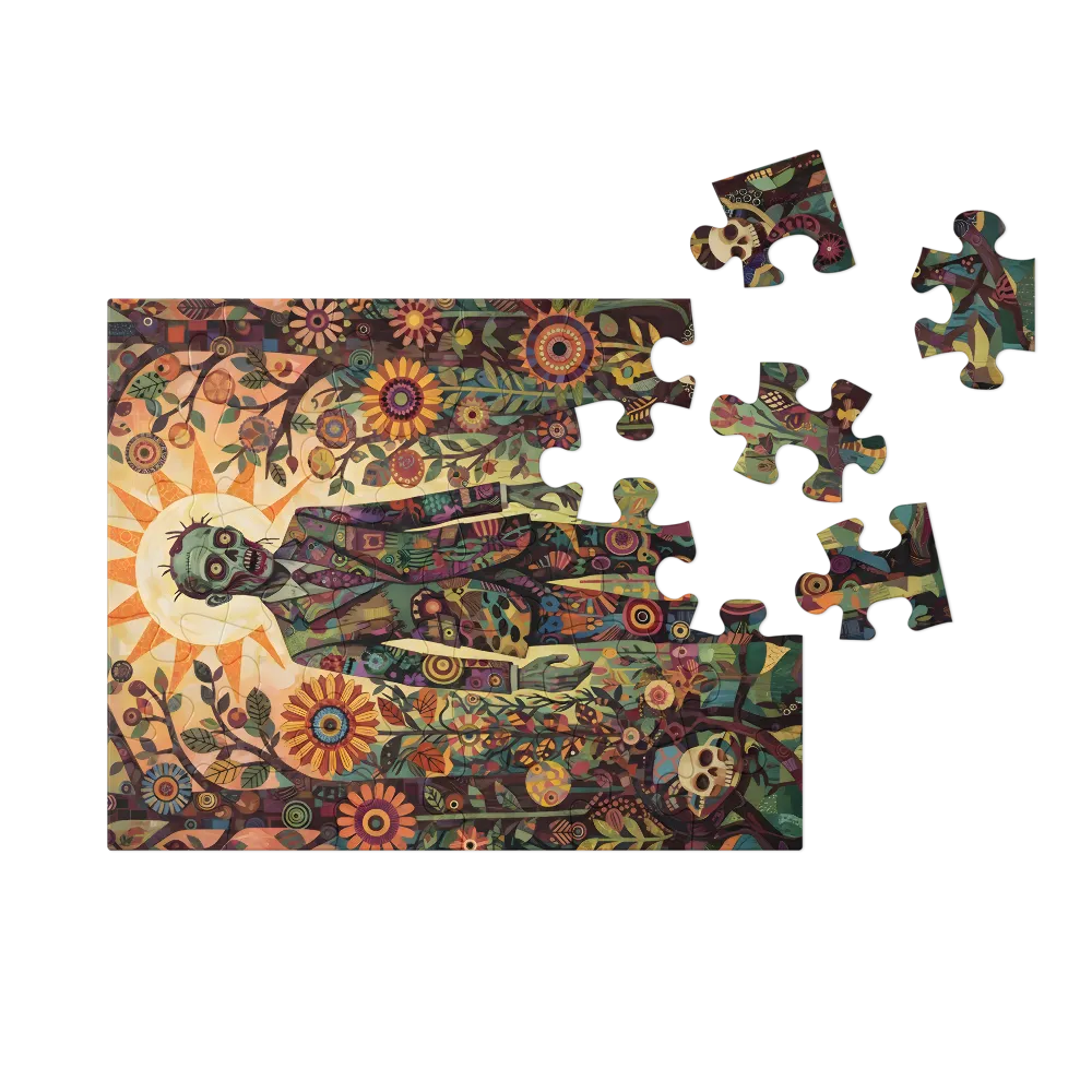 Zombie in Bloom 
 Jigsaw Puzzle in Tin Box