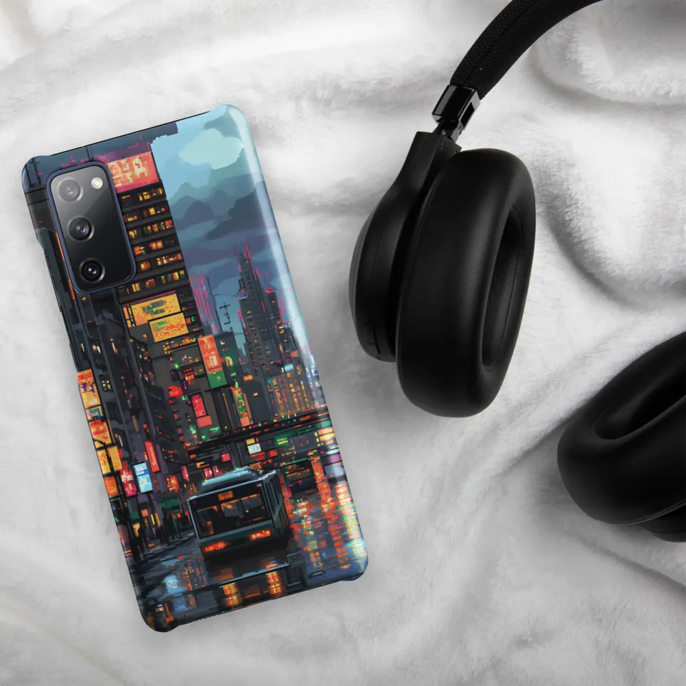 Neon Dreams: A Pixelated Urban Night