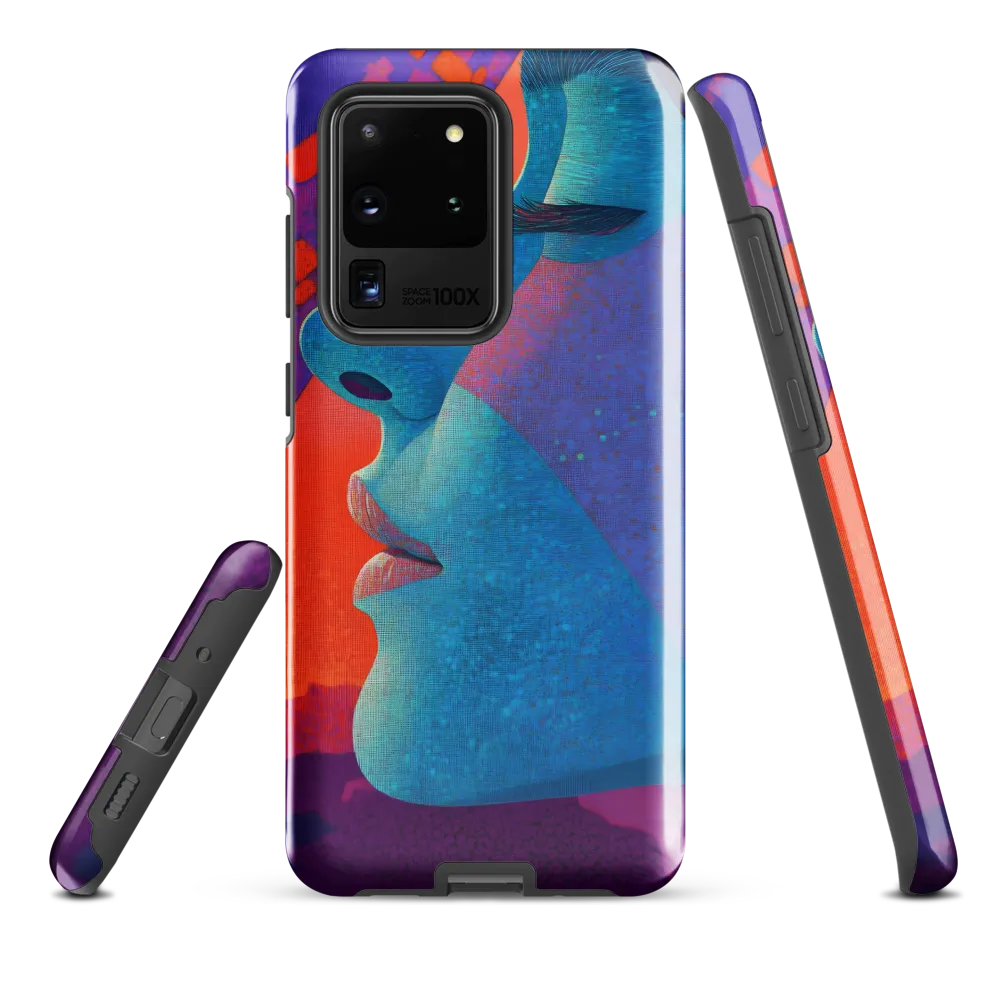 Cyan Profile with Magenta Mosaic