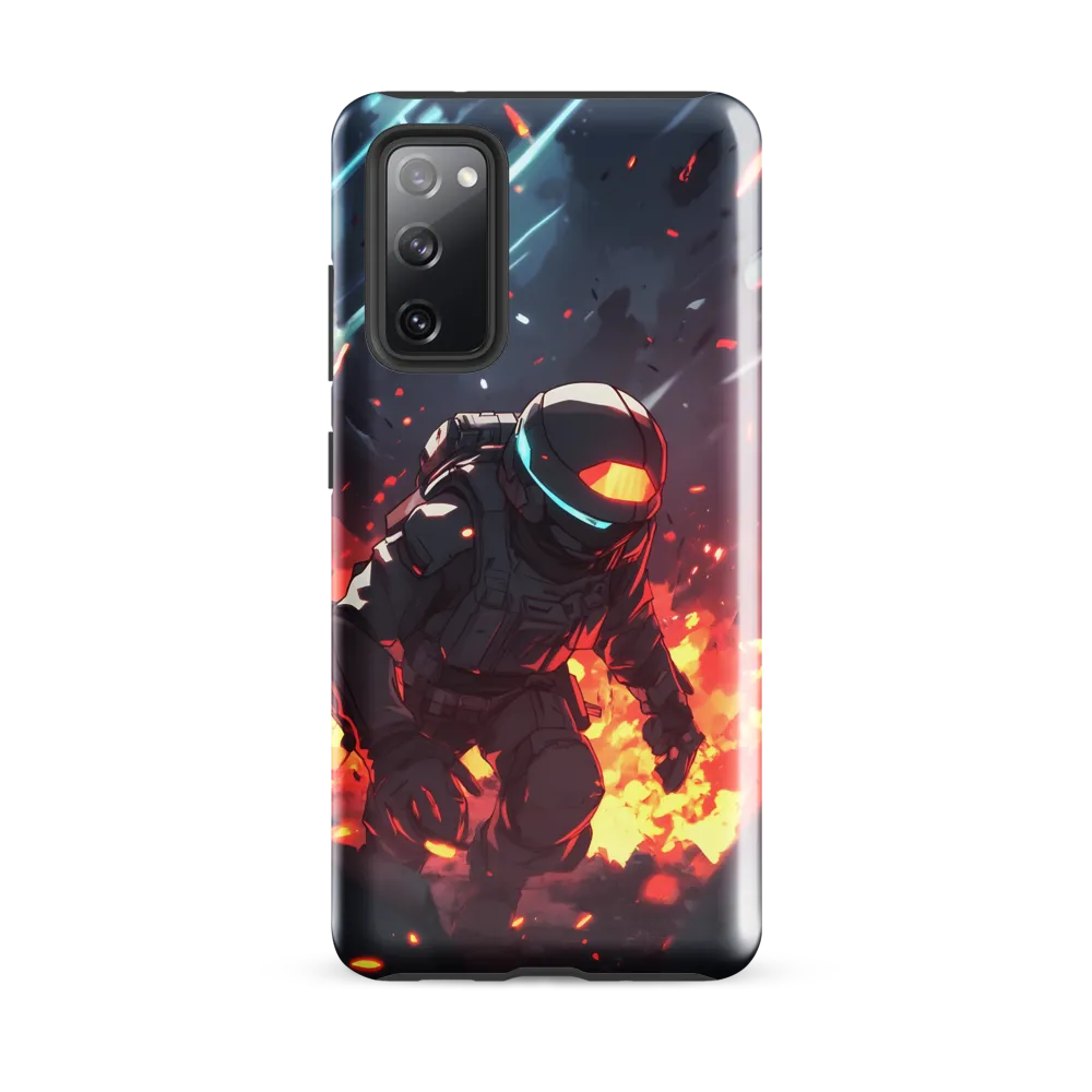 Astronaut Amidst Chaos