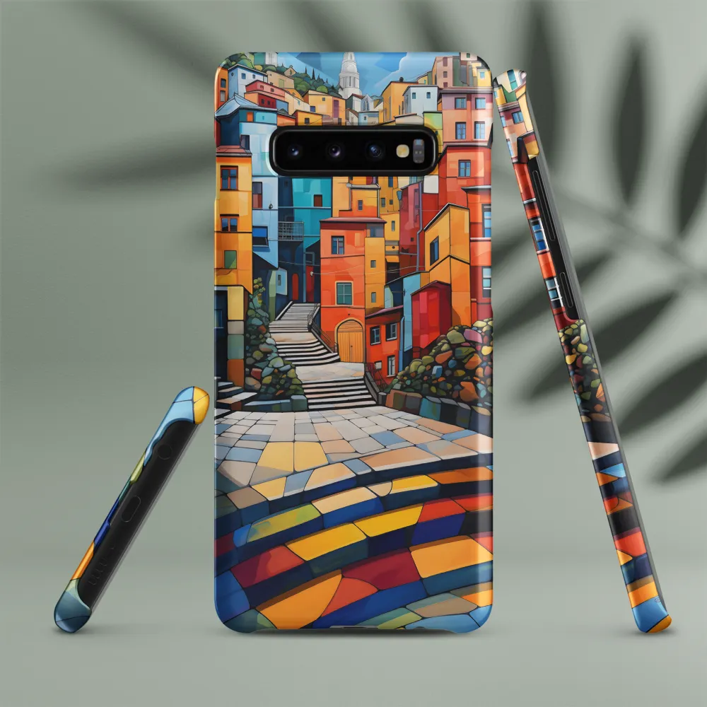 Vibrant Village: A Cubist Journey