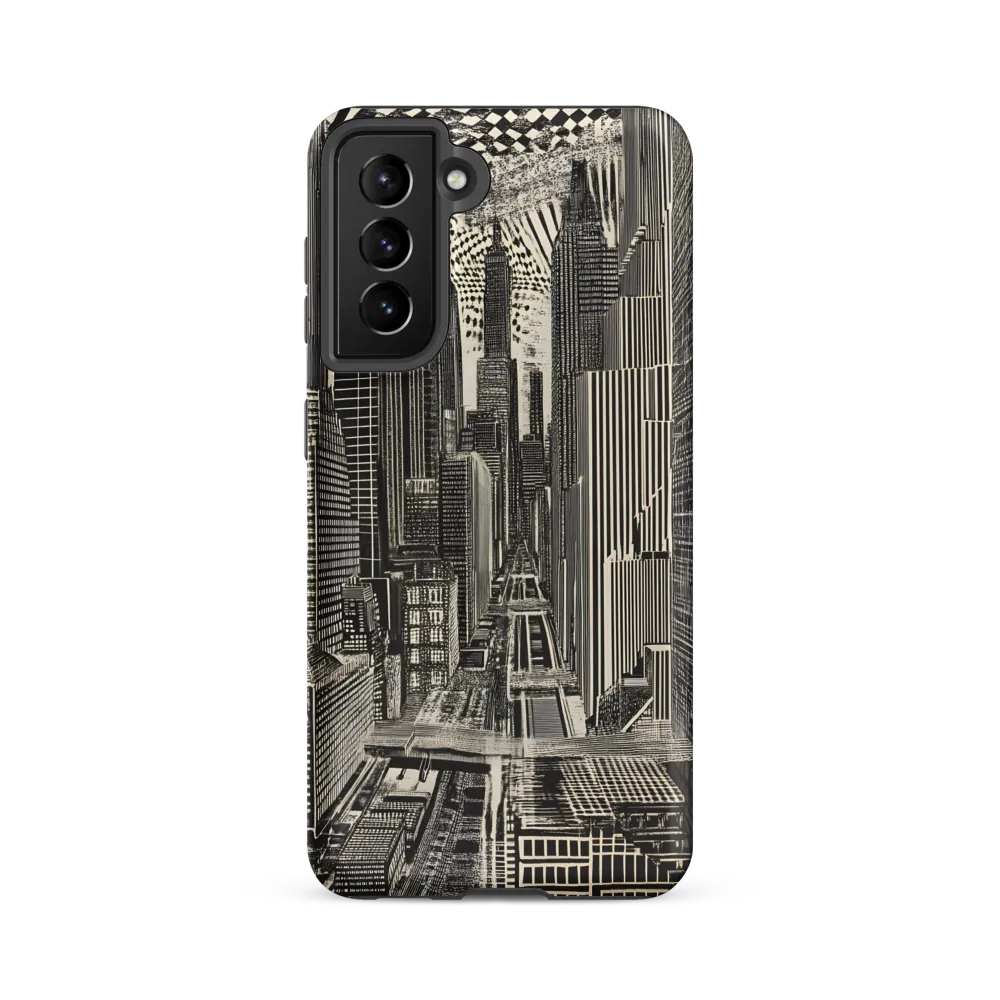 Urban Dreams: A Surreal Cityscape | Phone Case |  S21 FE | Tough Case | Matte