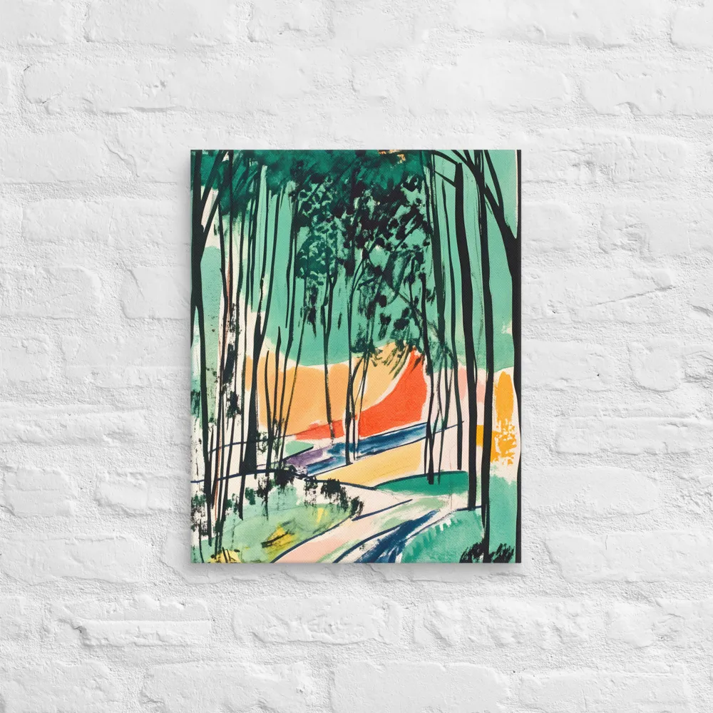 Winding Path Through the Forest | Canvas | 16″×20″
