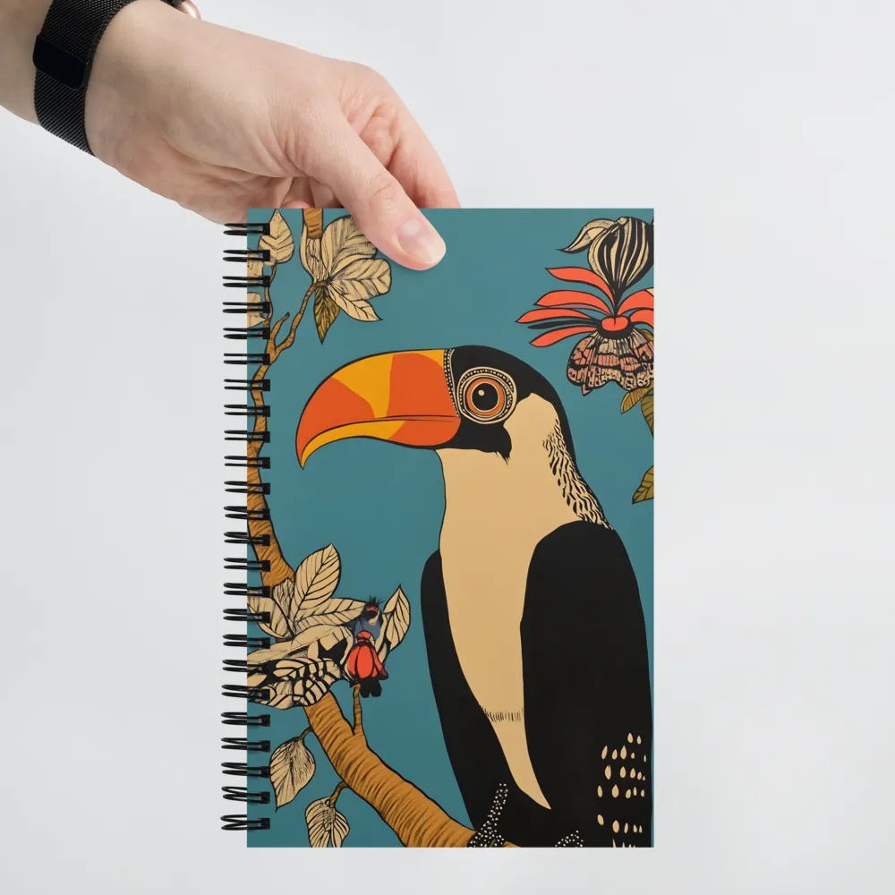 Tropical Majesty: The Toucan at Rest | Spiral Notebook