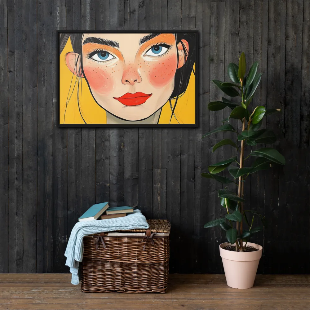 Joyful Radiance | Canvas with Black Frame | 24″×36″
