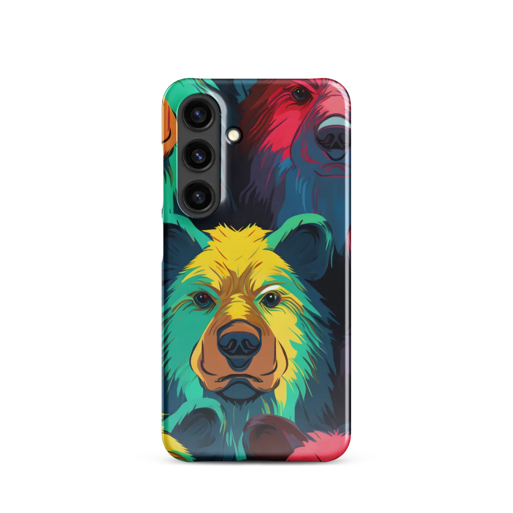 The Colorful Essence of Bears | Phone Case |  S24 | Snap Case | Glossy