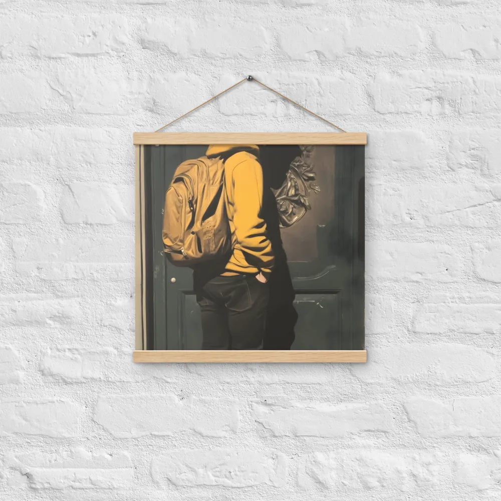 Silent Reflection | Poster With Oak Wood Hanger | 16″×16″