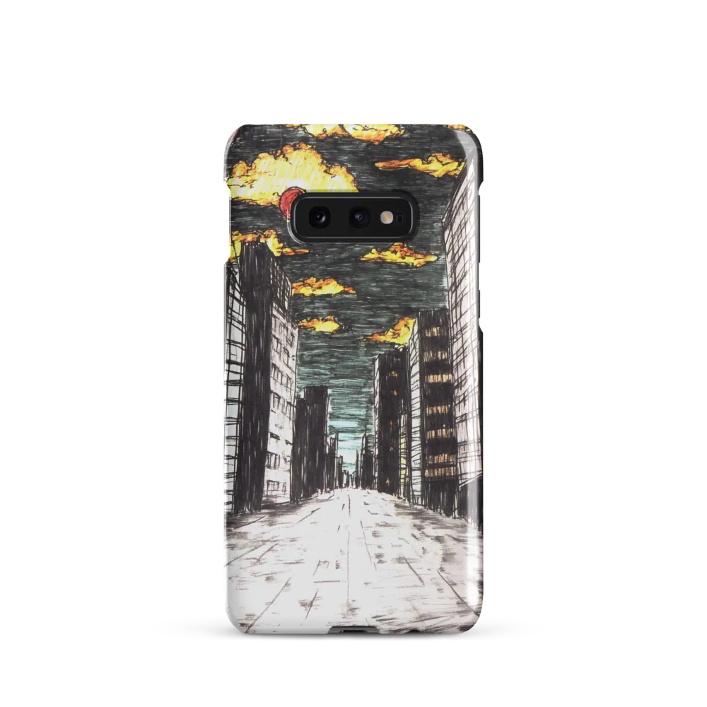 Eclipsed Cityscape | Phone Case |  S10e | Snap Case | Glossy