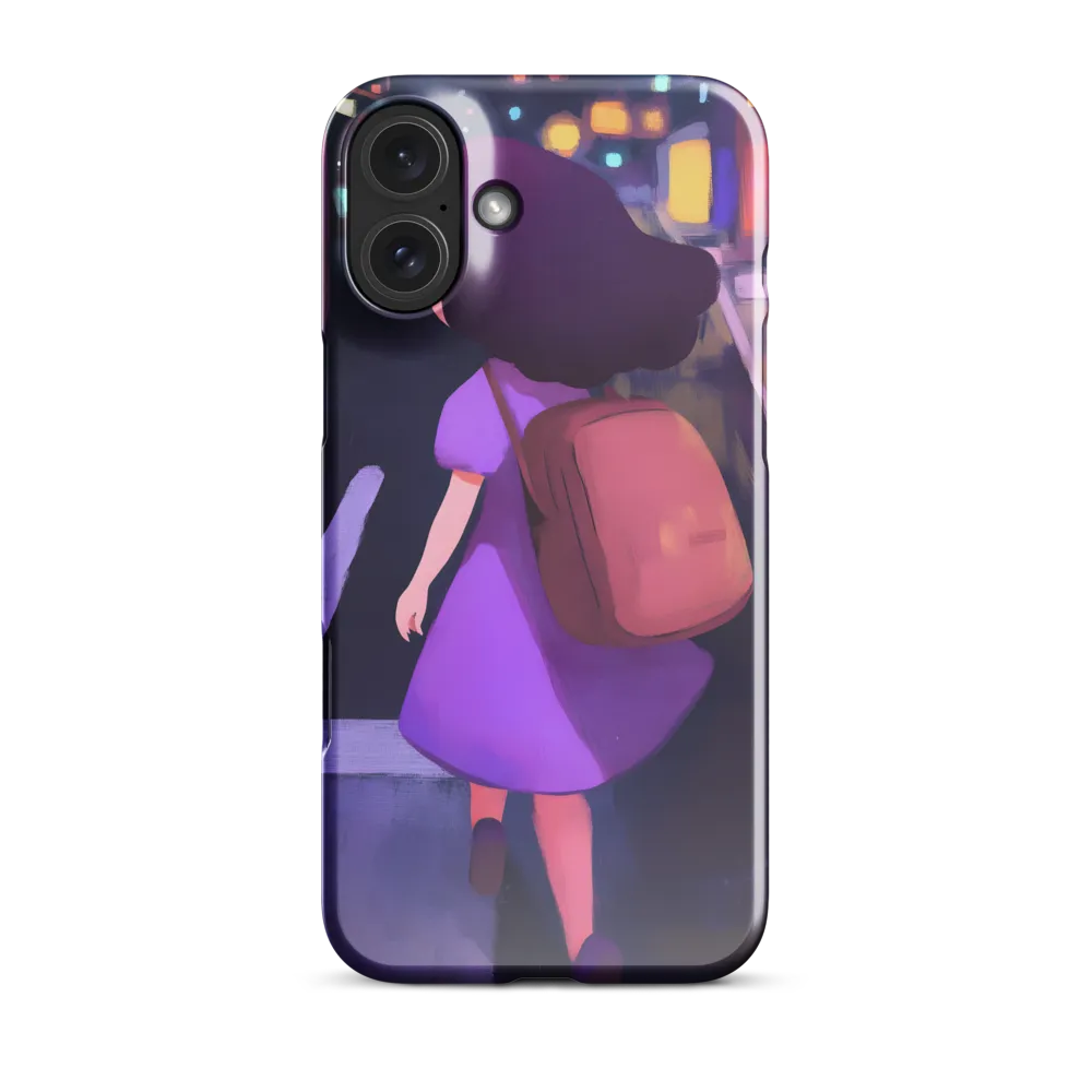 Wandering Through Neon Dreams | Phone Case |  16 Plus | Snap Case | Glossy