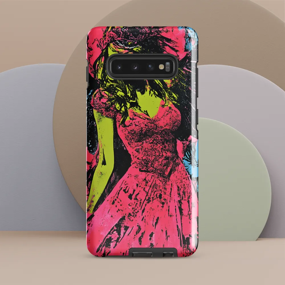 Mystical Angel in Neon Dreams | Phone Case |  S10 Plus | Tough Case | Glossy