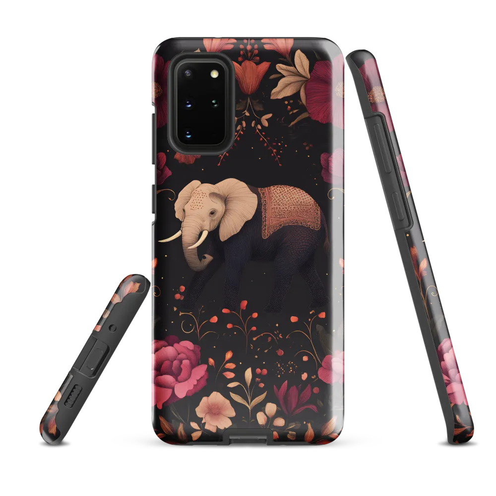 Whispers of the Wild: Elephants and Blooms
