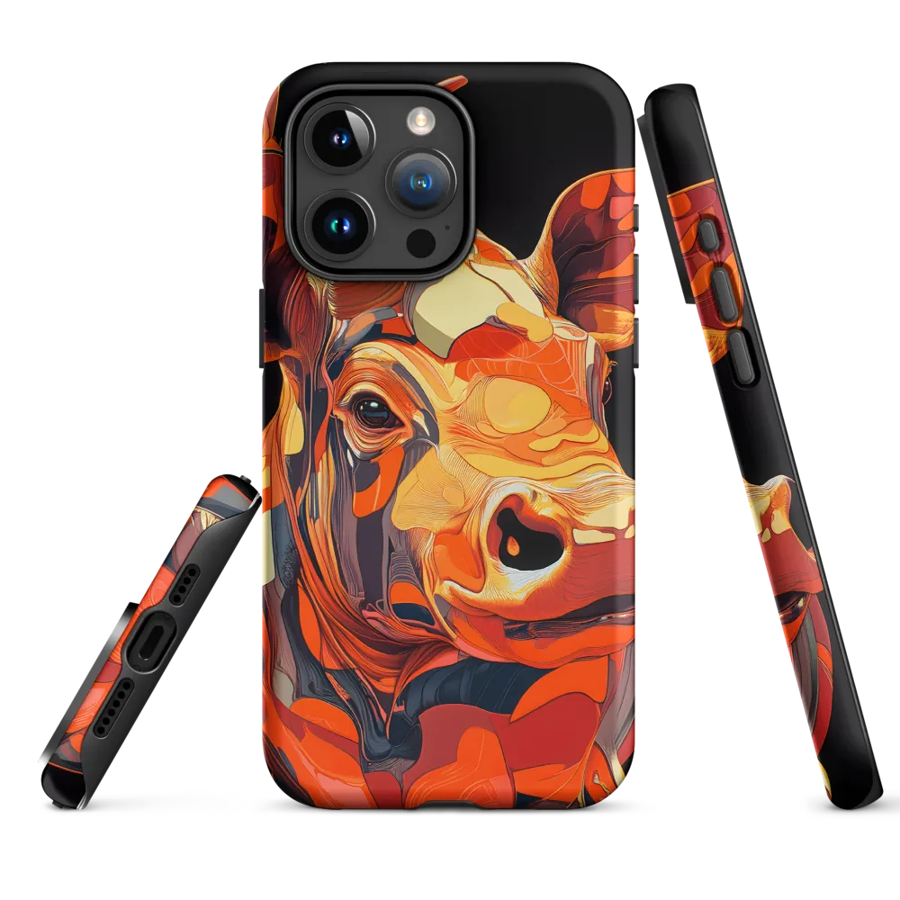Modern Serenade: The Vibrant Cow