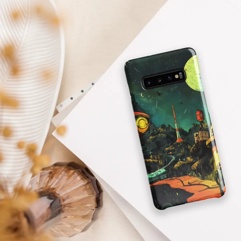 Cosmic Exploration: The Silent Journey | Phone Case |  S10 Plus | Snap Case | Glossy