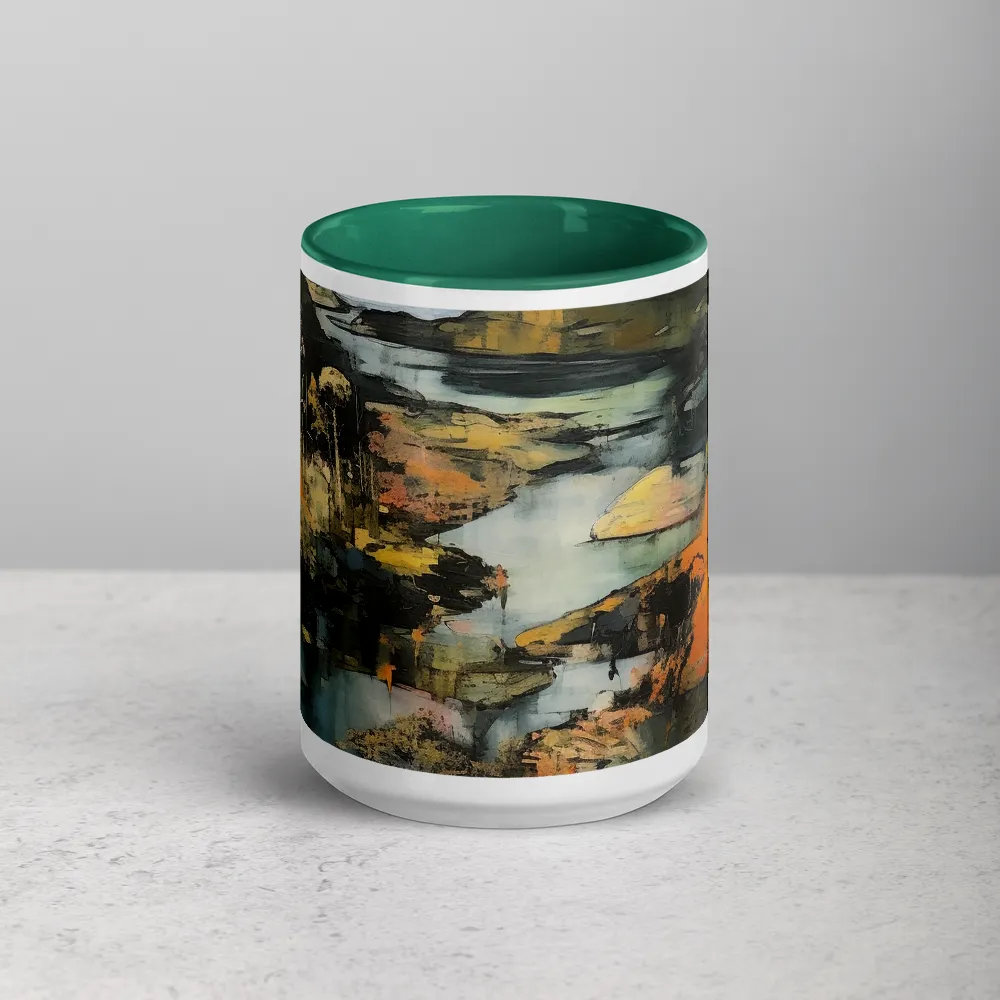 Abstract Landscape with Water and Mountains | Mug
