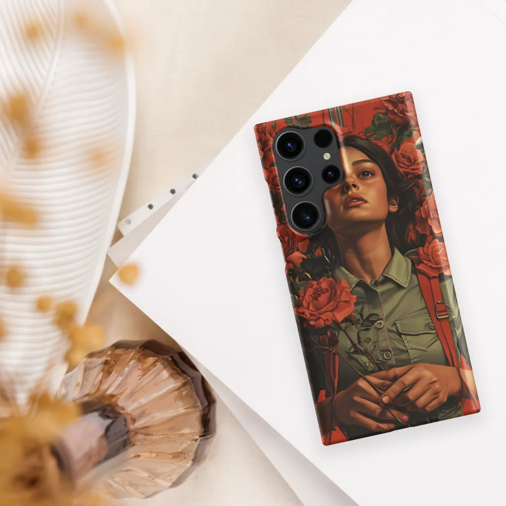 Harmony and Strength: A Portrait Among Roses