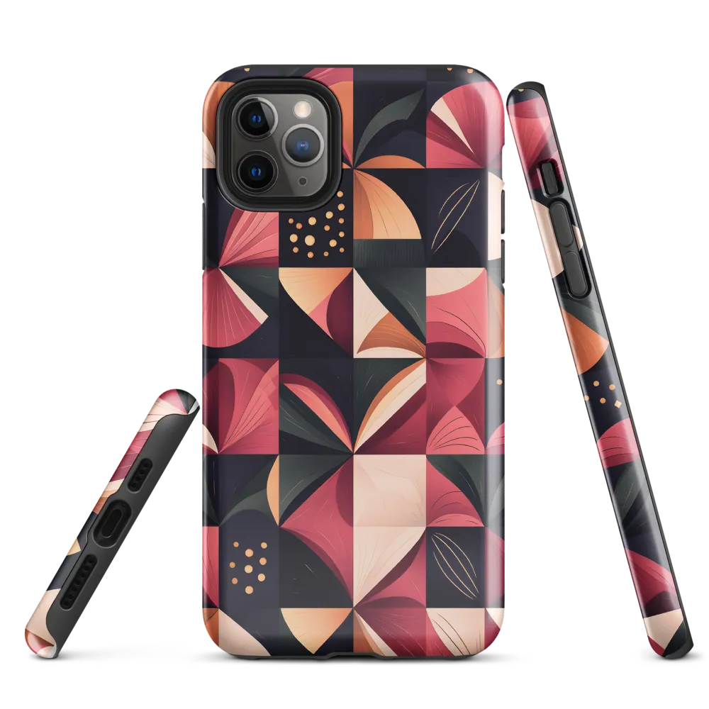 Floral Harmony in Geometry | Phone Case |  11 Pro Max | Tough Case | Glossy