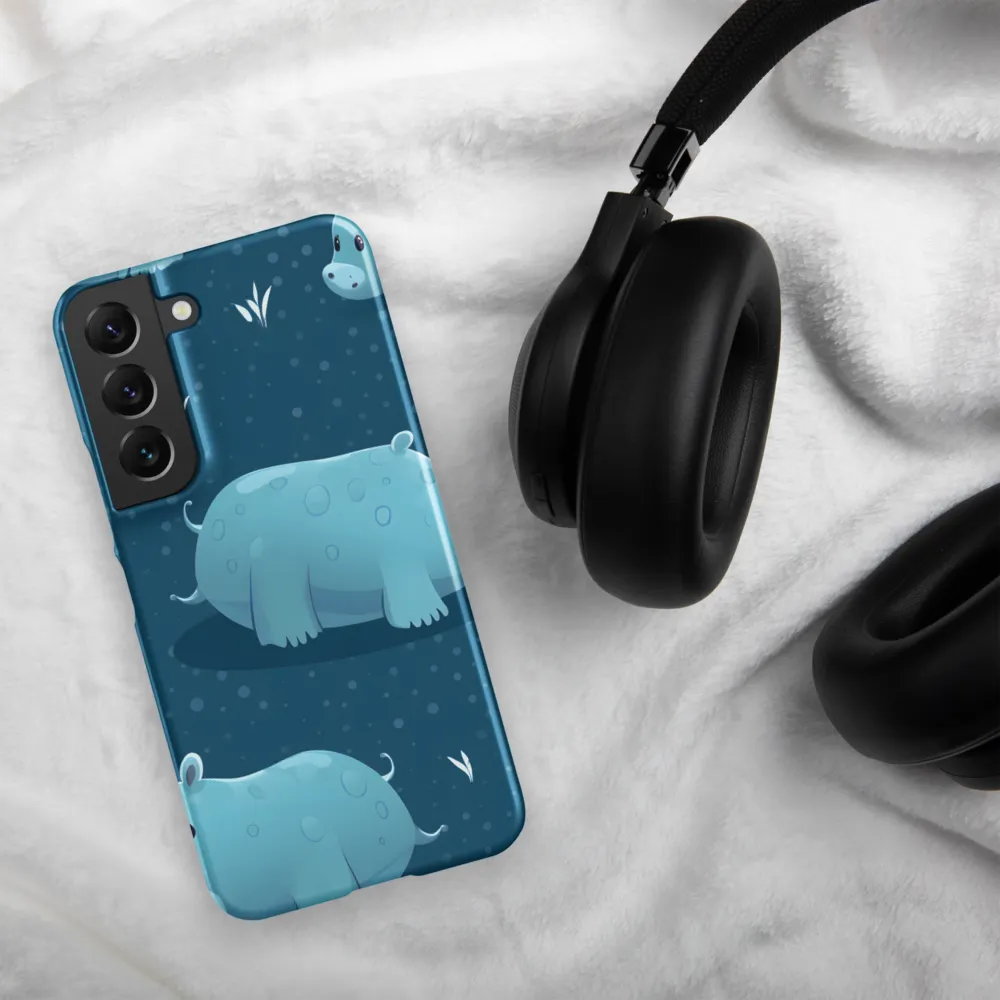 Whimsical Hippo Play | Phone Case |  S22 | Snap Case | Matte