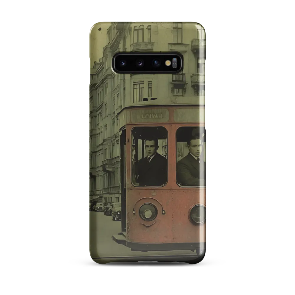 Echoes of the Past: A Tram's Journey Through Time | Phone Case |  S10 Plus | Snap Case | Glossy