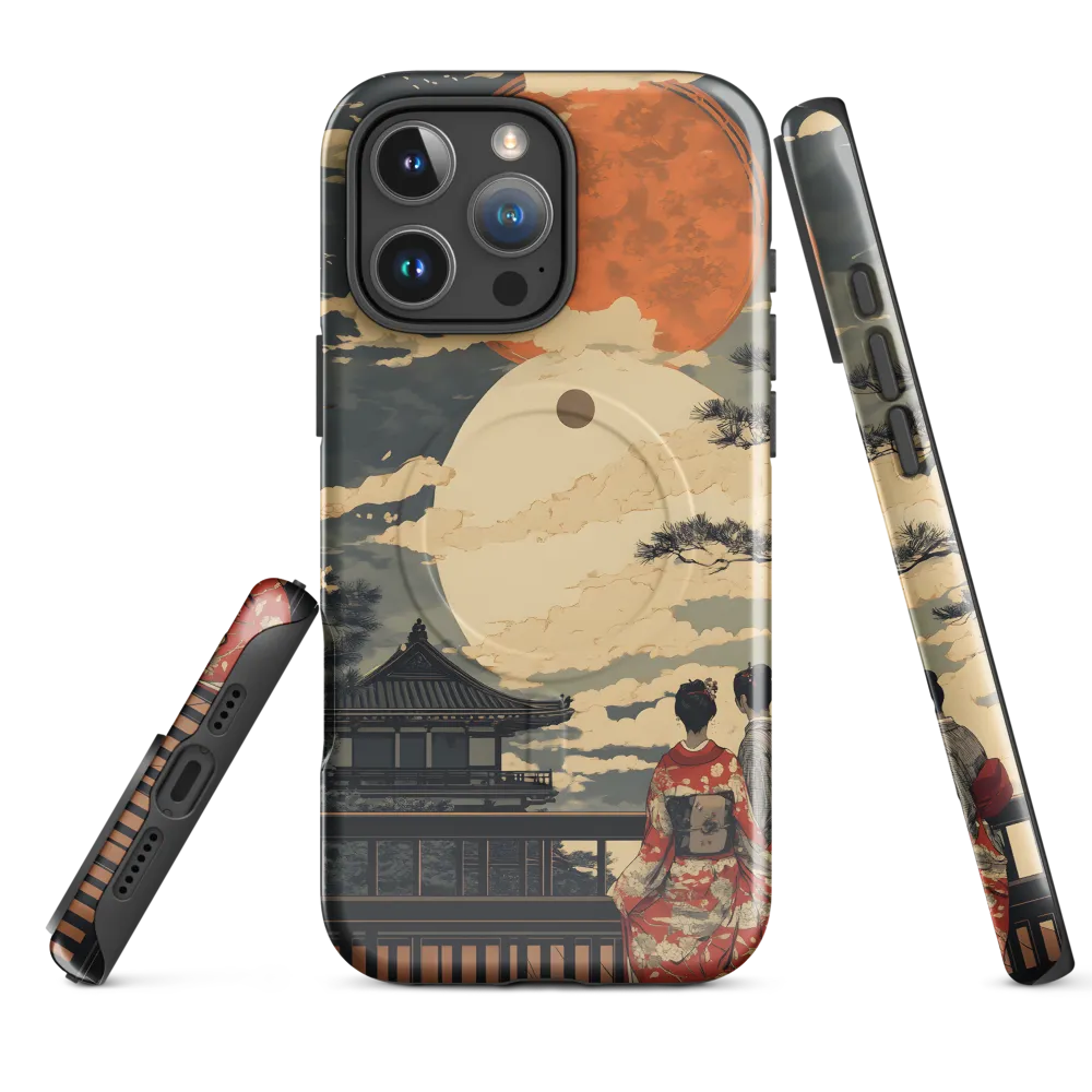 Under the Embrace of the Moon | Phone Case |  16 Pro Max | MagSafe® Tough Case | Glossy