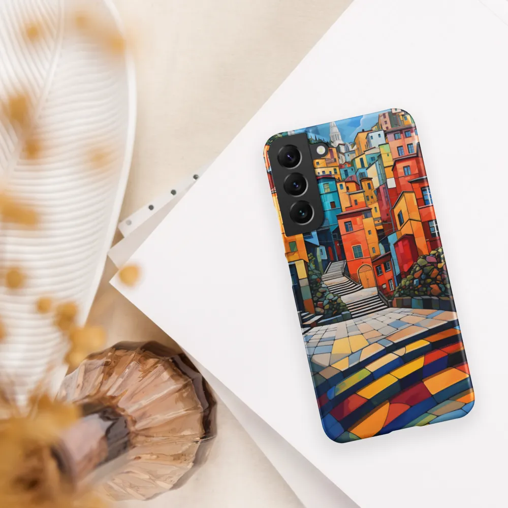 Vibrant Village: A Cubist Journey