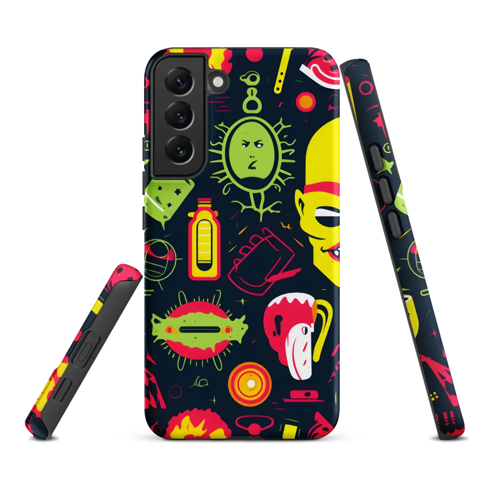 Neon Revelry: A Quirky Exploration of Modern Pop Art