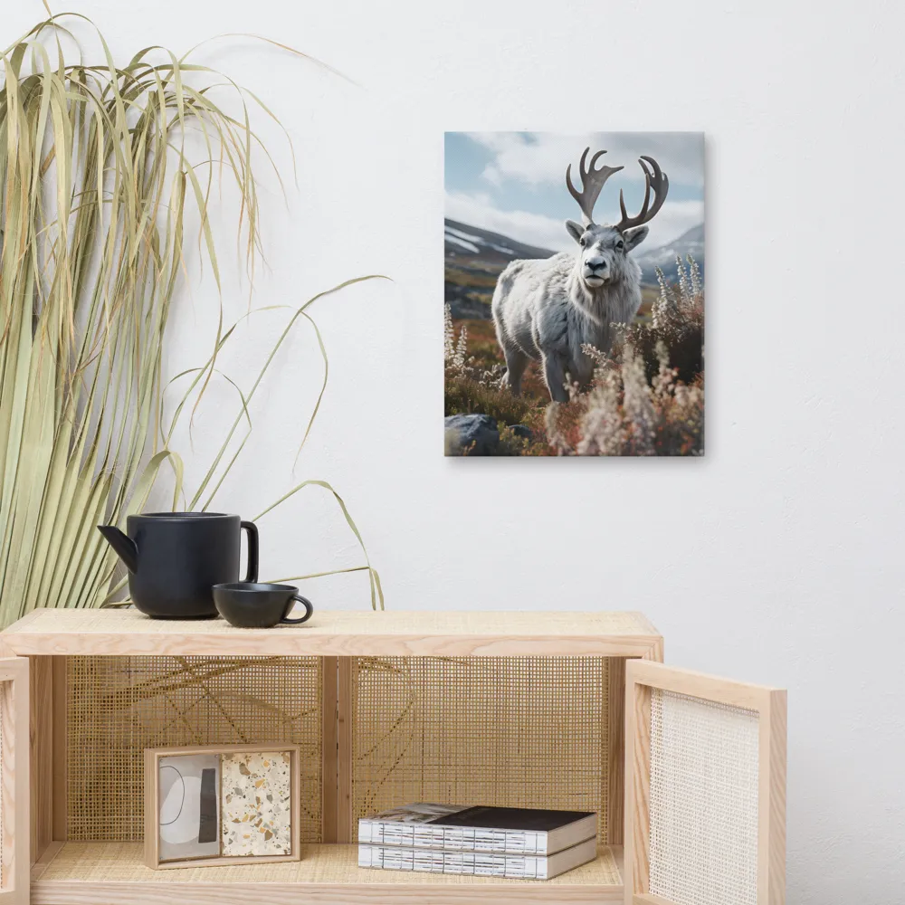 Majestic Harmony: The Reindeer in Nature | Canvas | 16″×20″