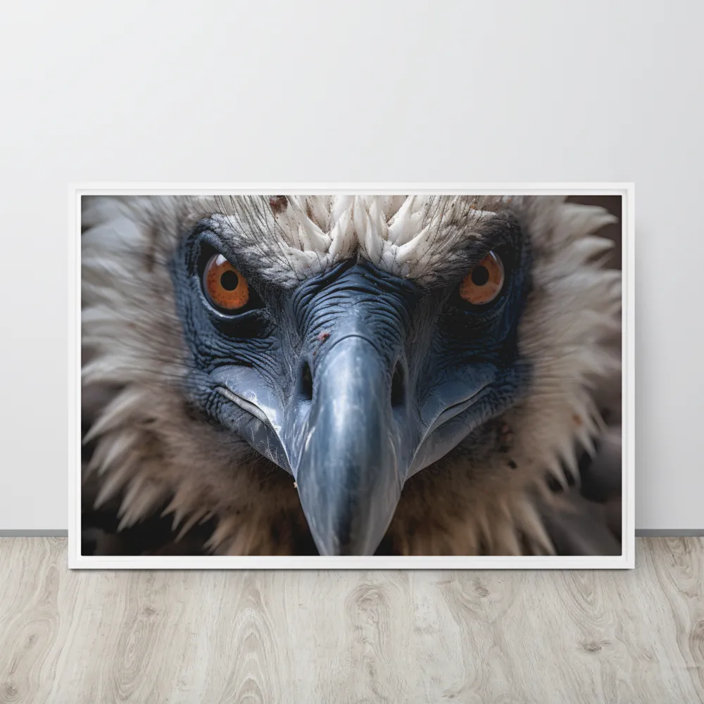 The Gaze of Strength | Canvas with White Frame | 24″×36″