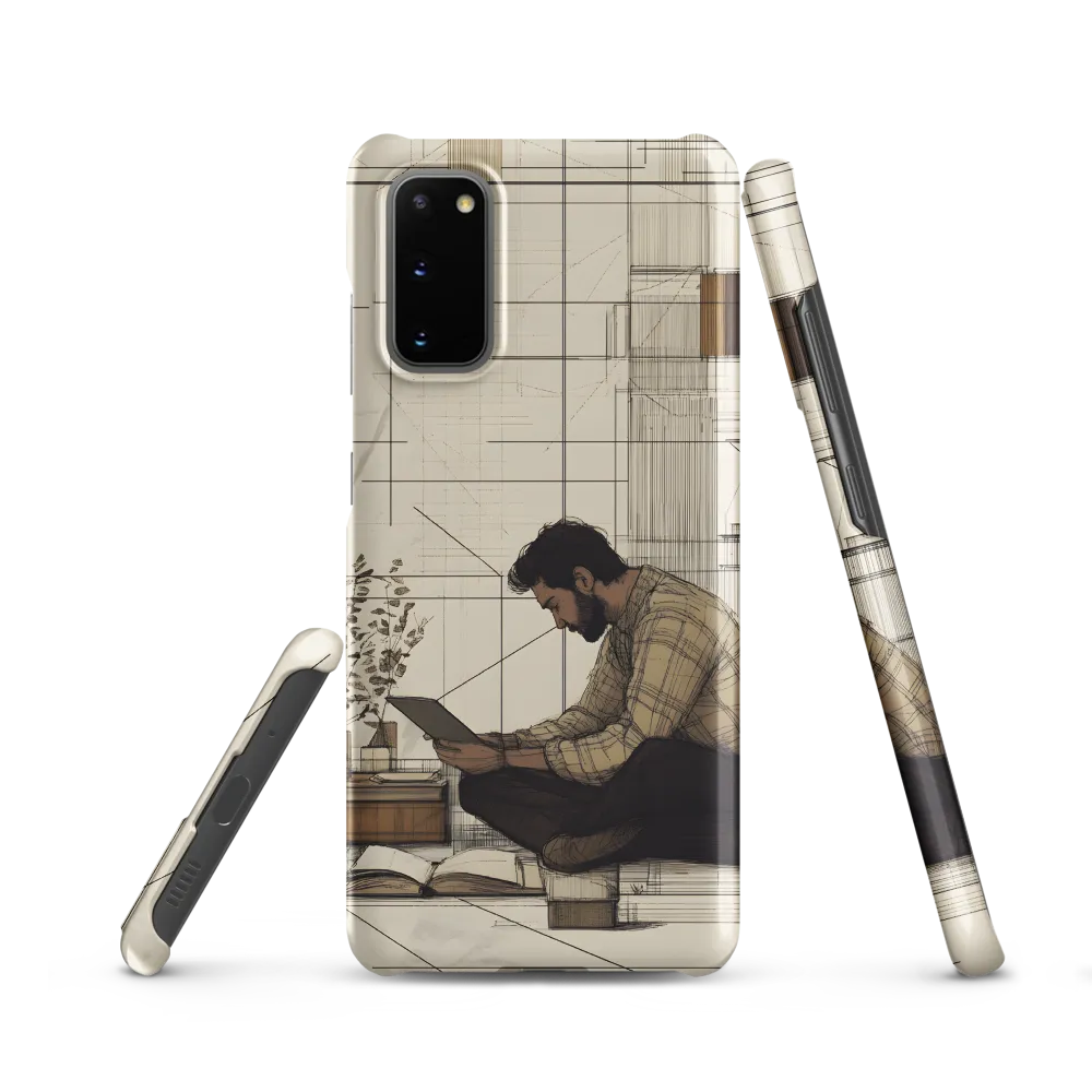 Quiet Reflections in Line | Phone Case |  S20 | Snap Case | Matte