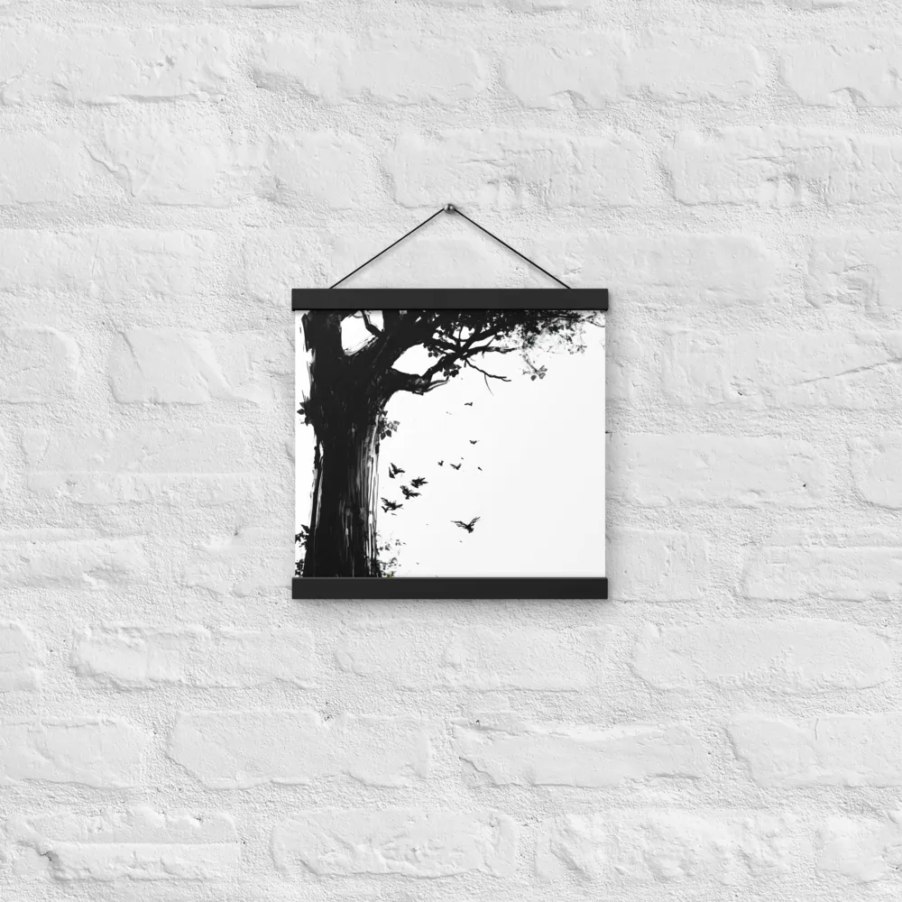 Whispers of Nature | Poster With Black Wood Hanger | 12″×12″