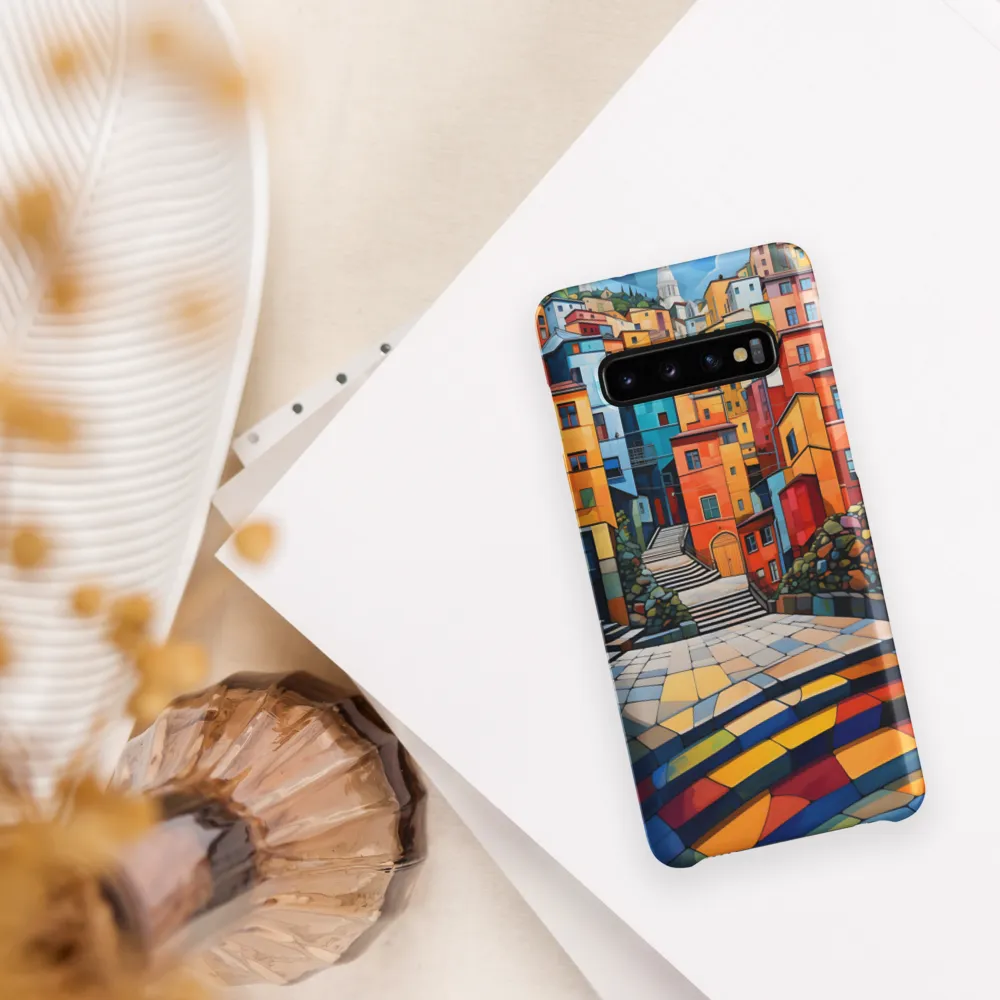 Vibrant Village: A Cubist Journey