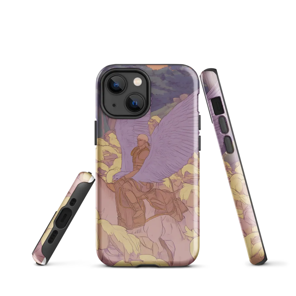 The Winged Guardian | Phone Case |  13 mini | Tough Case | Glossy