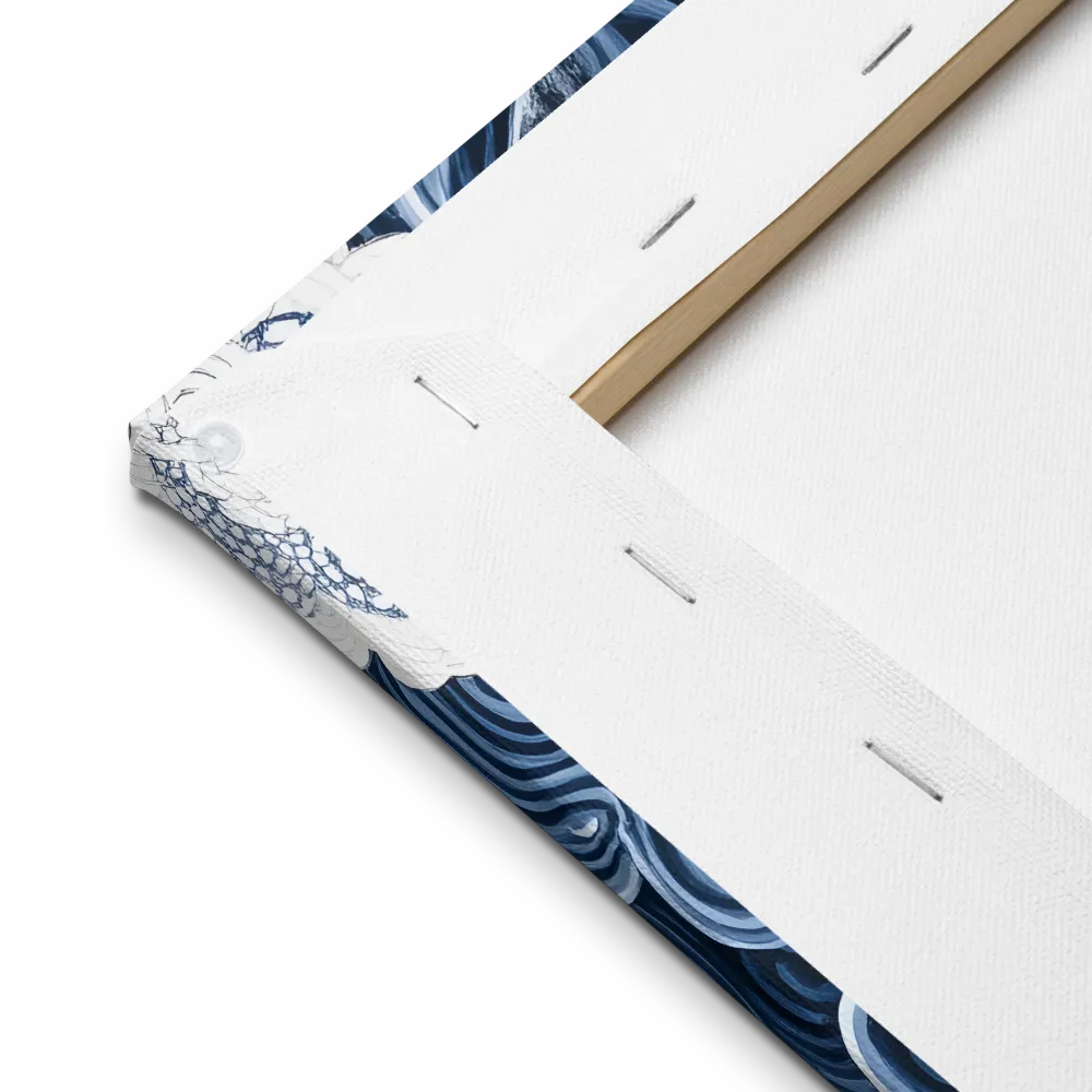 Oceanic Harmony: A Tranquil Landscape | Thin Canvas | 16″×16″
