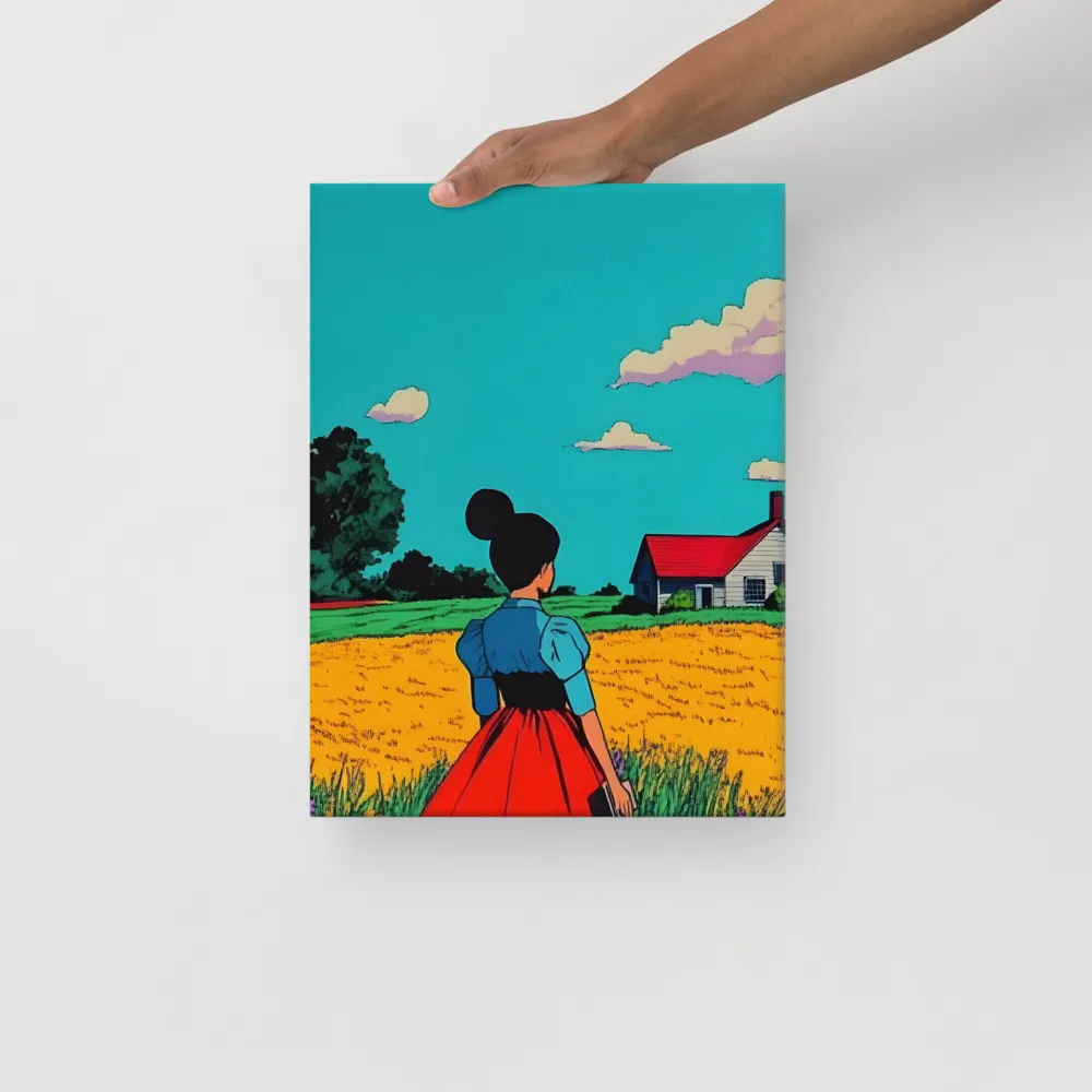 Whispers of a Sunlit Meadow | Canvas | 12″×16″
